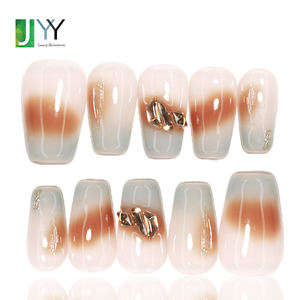 <span class=keywords><strong>Uñas</strong></span> Postizas de Gel 3D de Alta Calidad con Etiqueta Privada Personalizada, Reutilizables, Acrílicas, Pre-Diseñadas, con Degradado, Venta al Por Mayor - Product Image 1