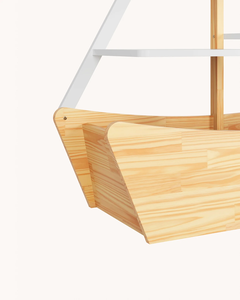 Estante Flotante de Madera para Cuarto de Bebé, Estilo Náutico, de Pino Macizo, para Almacenamiento y Exhibición de Juguetes - Product Image 6