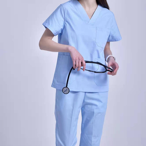 Custom Logo Medical <strong>Scrubs</strong> Sets Wholesale Nursing Medical <strong>Apparel</strong> Uniforms for Women and Man Hospital <strong>Scrubs</strong> Manufacturer - Product Image 1