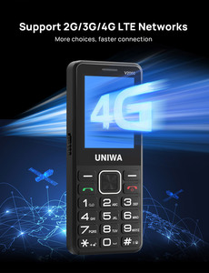 Teléfono Móvil UNIWA V2000 con Botones Grandes, 4G, Pantalla IPS de 2.4 Pulgadas, Altavoz Potente, Teclado <span class=keywords><strong>para</strong></span> Personas Mayores, Botón SOS - Product Image 4