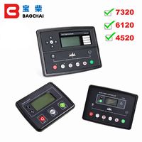 Contrôleur de démarrage automatique pour générateur diesel BAOCHAI 7320, panneau de commande de groupe électrogène avec écran LCD, modes automatique/manuel/test pour alimentation de secours