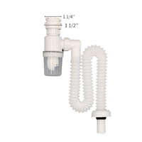 Accessoires de cuisine : Tuyau de vidange universel pour évier, siphon de lavabo, tuyau de plomberie pour évier de cuisine