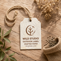 Étiquettes en papier personnalisées faites sur mesure, étiquettes de marque extérieures personnalisées avec ficelle, étiquettes de jardin naturelles