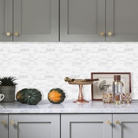 Lanterne en mosaïque à rayures, 10 pièces, décor de maison, carrelage mural 3D de cuisine ou salle de bains, étanche