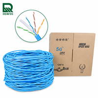 Kabel Ethernet Gigabit Tembaga Murni 305m CAT6AE Double Shielded SFTP Twisted Pair untuk Koneksi Internet Gaming PC & Router IPTV
