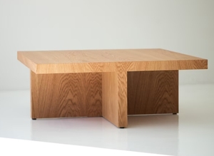 Tavolino quadrato su misura e <span class=keywords><strong>rettangolare</strong></span> in rovere bianco stile rustico e moderno mobili in legno massiccio - Product Image 6