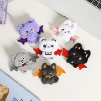 Porte-clés Peluche Chauve-souris Mignonne, Cadeau Créatif et Amusant pour Halloween, Breloque pour Sac