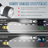 Projecteur laser LED P1 Mini de haute qualité H4 6000K 12V IP68 étanche, ampoules de phares de voiture, lampes 4000 lumens pour voitures, motos