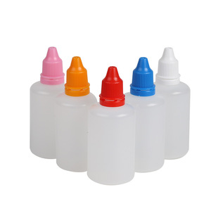 Jia Yue 50Ml <b>Dropper</b> <b>Bottles</b> PE Thickened Cylinder Chemical Packaging White Red Blue Orange Pink Lids - Product Image 5