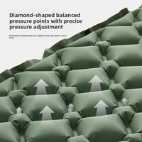 Matelas pneumatique léger et portable JIAWEI pour l'extérieur, en TPU, avec pompe de gonflage intégrée, appui-tête intégré, matelas de couchage auto-gonflant