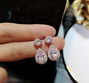 Elegantes Aretes de Circonita <span class=keywords><strong>Multicolor</strong></span> para Mujer, Joyería Fina KYED0118 - Product Image 4