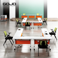 Table d'entraînement pliable au design moderne et compacte pour le bureau et la maison Taille personnalisable avec assemblage et rangement faciles