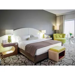 Conjunto de muebles de Hotel personalizados de 5 estrellas, mobiliario de dormitorio de Hotel de lujo para proyecto Sofitel Dubái