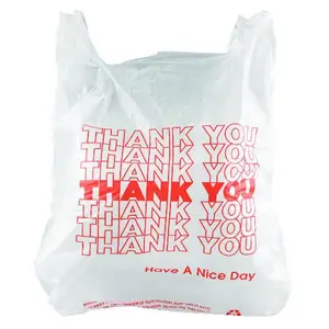 PEAD/PEBD material alça personalizada carregam sacos de plástico sacos de compras camisa singlet