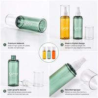 Vente flash : flacon pulvérisateur transparent en PET de 100 ml, logo personnalisé, pulvérisation fine, pour lotion cosmétique, toner, eau