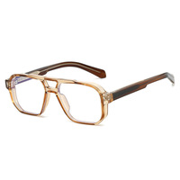 Nouvelles lunettes anti-lumière bleue à double pont de style pilote pour hommes et femmes, monture complète, best-seller transfrontalier