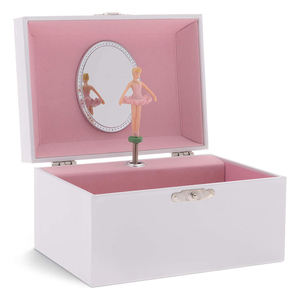 Pure White Dance Ballerina Wooden Musical <strong>Jewellery</strong> <strong>Box</strong> Joyero Caja Musical Jewelry Storage <strong>Music</strong> <strong>Box</strong> for Girls Gift - Product Image 1