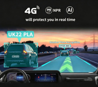 Cámara para Auto de Doble Lente 2K Quad HD, Grabación Frontal/Trasera en Bucle, Monitoreo de Estacionamiento, Visión Nocturna, WiFi, GPS, Sistema Operativo Android, Grabación de Matrícula