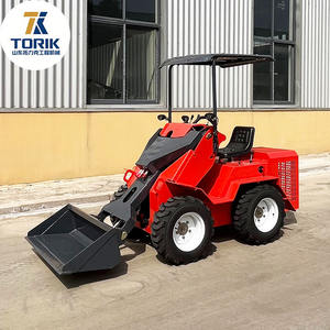 Roda mobil Mini <span class=keywords><strong>520</strong></span> selip Steer <span class=keywords><strong>Loader</strong></span>, diesel Backhoe dengan ember roda <span class=keywords><strong>Loader</strong></span>, efisien peralatan pemuat tanah - Product Image 1