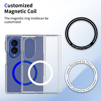 Casing Transparan Magnetik Khusus untuk Galaxy Z Fold 8 Ultra dengan Pelindung Engsel, Desain Logo DIY, dan Pola yang Dapat Disesuaikan
