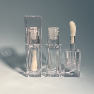 Chất lượng cao <span class=keywords><strong>5ml</strong></span> Pet vuông Lipgloss ống với bàn chải lớn tường dày và chai nhựa chịu hóa chất - Product Image 1