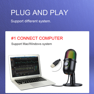 Phòng Thu Âm Chuyên Nghiệp Micrô Ngưng Tụ USB Có Giá Ba Chân Cho Điện Thoại PC Skype Chơi Game Trực Tuyến Vlog - Product Image 3