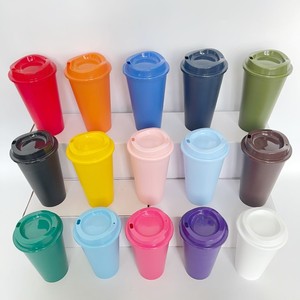 Tazze da Caffè Riutilizzabili da 16 oz con LOGO Personalizzato, Coperchi in Plastica PP, Classiche, Senza BPA, Sicure per Alimenti, per Bevande Calde/Fredde, Ideali per Feste - Product Image 6