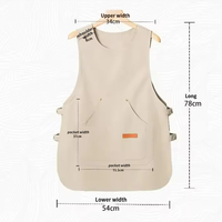 Tablier double face Wanmei pour jardinage et peinture, personnalisable pour le travail de barbier, restaurants, salons de coiffure