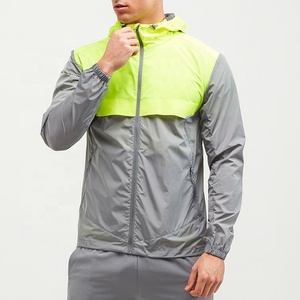 Custom Logo Custom Designer Color Block <strong>Thin</strong> Zip up Polyester <strong>Men</strong> Sports Windbreaker <strong>Jacket</strong> - Product Image 2