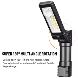 Lampe de travail LED multifonctionnelle à aimant pour réparation automobile, en alliage d'aluminium de qualité, batterie rechargeable - Product Image 2