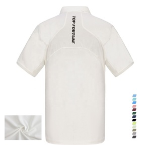 高品質速乾スポーツスクール綿ポリエステル消臭ユニフォーム通気性メンズテニス無地ポロシャツ - Product Image 6