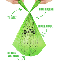 Compostaje impreso personalizado, respetuoso con la tierra, almidón de maíz, biodegradable, compostable, bolsa de tratamiento de residuos de caca de Mascota, bolsa de caca de perro