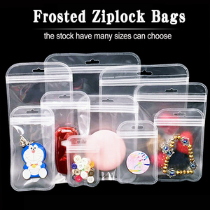 Một Mặt Trong Suốt Hologram <span class=keywords><strong>Zip</strong></span> Khóa Túi Tùy Chỉnh In Rõ Ràng Phía Trước Resealable Túi Nhựa Phụ Kiện Zipper Túi - Product Image 3