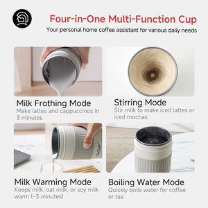 Batidor de espuma rápida ZeroHero de 3 minutos | Fabricante de espuma eléctrica para café con leche y Capuchino | Espumador de leche frío y caliente - Product Image 5