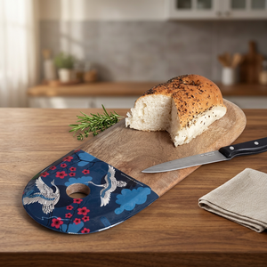 Planche à découper carrée en bois émaillé de haute qualité, épaisseur 1,5 cm, résistante au lave-vaisselle, durable, pour la cuisine, le fromage, les fruits, unique - Product Image 1