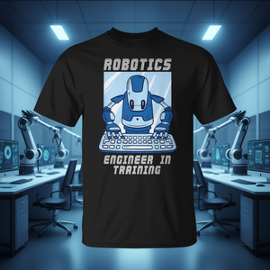 Camiseta de ingeniero robótico en formación, ingeniería robótica con IA - Product Image 3