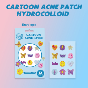 Patchs Hydrocolloïdes pour l'Acné, Traitement à l'Acide Salicylique, Motifs Mignons Cœur/Lune/Nuage/Fleur, 48 Unités, Bleu Rose, Tous Types de Peau - Product Image 4