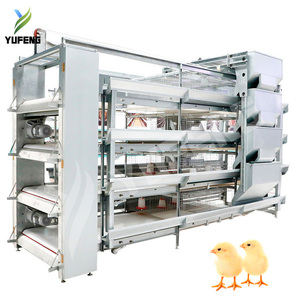 Jaula Automática Tipo H <span class=keywords><strong>para</strong></span> Pollos de Engorde Tridimensional de Cuatro Niveles, Jaula <span class=keywords><strong>para</strong></span> Pollitas con Cinta <span class=keywords><strong>Transportadora</strong></span> de Estiércol Avícola - Product Image 6