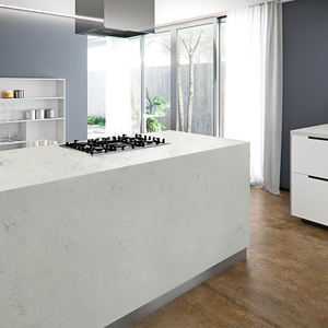 Losas de Cuarzo Artificial de Alta Calidad, Serie Bianco Carrara, Cuarzo Blanco Lujoso 4044, para Hoteles Modernos - Product Image 4
