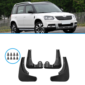 Set di 4 Parafanghi Impermeabili di Alta Qualità per <span class=keywords><strong>Skoda</strong></span> <span class=keywords><strong>Yeti</strong></span> 2016-2017, <span class=keywords><strong>Accessori</strong></span> Auto Antiurto e Antischizzo - Product Image 1