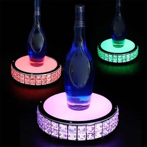 Espositore Illuminato per Bottiglie di Vino con Cristalli e Diamanti, Supporto per Champagne, Servizio VIP, Presentatore Decorativo - Product Image 3