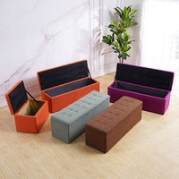 YOUTAI Banc de rangement pliable moderne en tissu pour la maison, la chambre, le rangement des chaussures, vente en gros pour usines