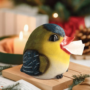 Salon décoration Table à thé décor à la maison boîte à mouchoirs créatif mignon Panda boîte à mouchoirs Statue résine Sculpture - Product Image 2