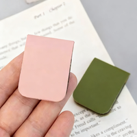 Marque-pages magnétiques en cuir PU avec design de couleur personnalisé, impression typographique écologique - Mini étiquettes de livre, cadeaux promotionnels