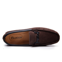 Mocassins pour hommes, chaussures de conduite, Penny Loafers, en faux daim et nubuck, à enfiler, pour affaires, légers et respirants