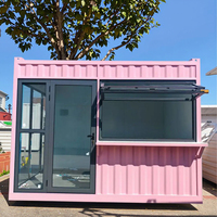 Conteneur en acier modulaire extensible et respirant de 10 pieds, mobile, pour bar, café, magasin de proximité, appartement, villa, cour, maison