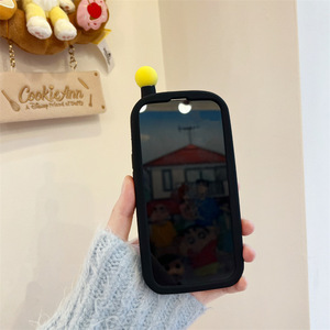 Custodia morbida in Silicone differenziazione per iPhone 16PM 15Pro con grande fratello pinguino cartone animato impugnatura custodia per telefono per Apple - Product Image 4