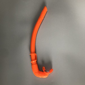 Colorful <strong>Silicone</strong> Mouthpiece Safety Liquid <strong>Silicone</strong> <strong>Underwater</strong> Swimming Training Snorkel Folding Diving Snorkel - Product Image 5