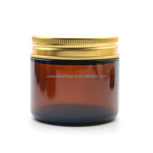 Logo personnalisé récipient en verre transparent hermétique <span class=keywords><strong>de</strong></span> 1 oz 2 oz 3 oz 4 oz 8 oz avec couvercles en aluminium - Product Image 2