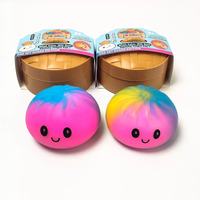 Squishies al por mayor, 12 unidades/caja, Dumplings de arcoíris misteriosos, Bao Bun, Bolas de apretar coloridas, Juguete antiestrés